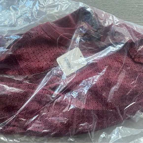 Free People H20 Crew Pullover in color raw garnet - Picture 3 of 6